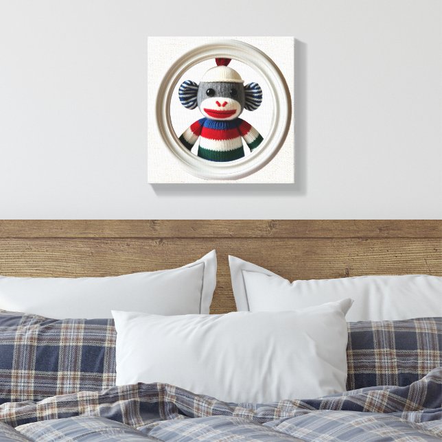 Sonrisas de monos de arte en la pared de maravilla (Insitu(Dormitorio))