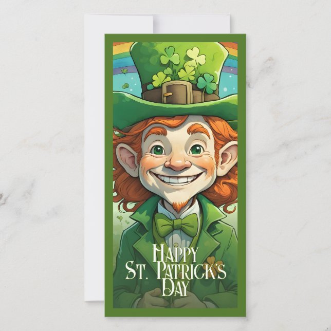 Sonrisas de suerte en el Día de San Patricio (Anverso)