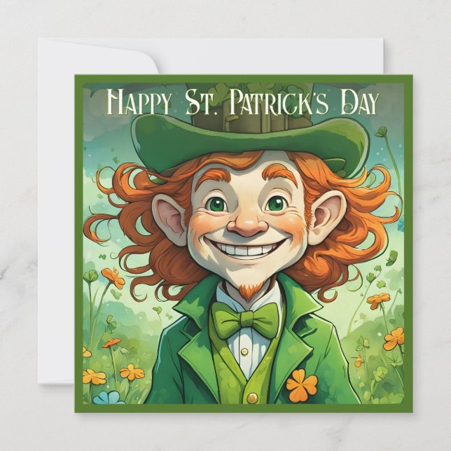 Sonrisas de suerte en el Día de San Patricio (Anverso)