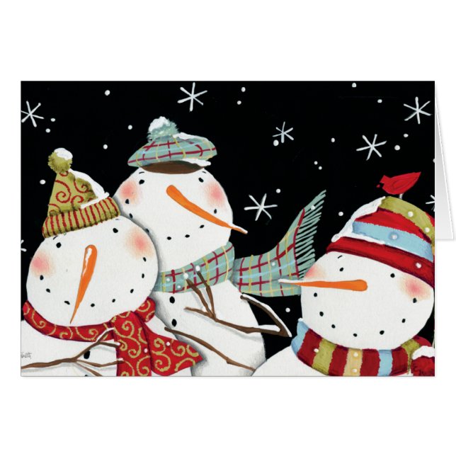 Sonrisas modernas de los muñecos de nieve (Anverso (Horizontal))