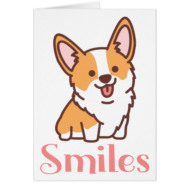 Sonrisas te extrañan Perro Cachorro Corgi Hola (Frente)