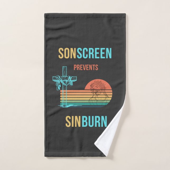 SONscreen previene a Sinburn (Toalla de mano)
