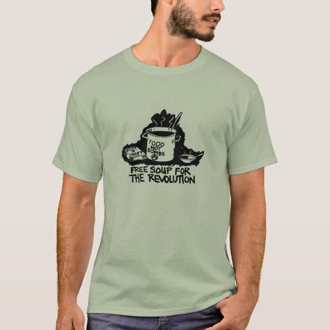 sopa libre para la camiseta de la revolución (Anverso)