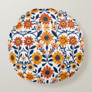 Sopesar las flores alrededor de la almohada