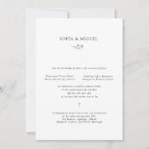 Sophia Invitación Boda Catolica Boda española
