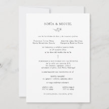 Sophia Invitación Boda Católica Boda Española En