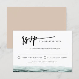 SOPHIA | Tarjeta RSVP de acuarela tropical oceánic