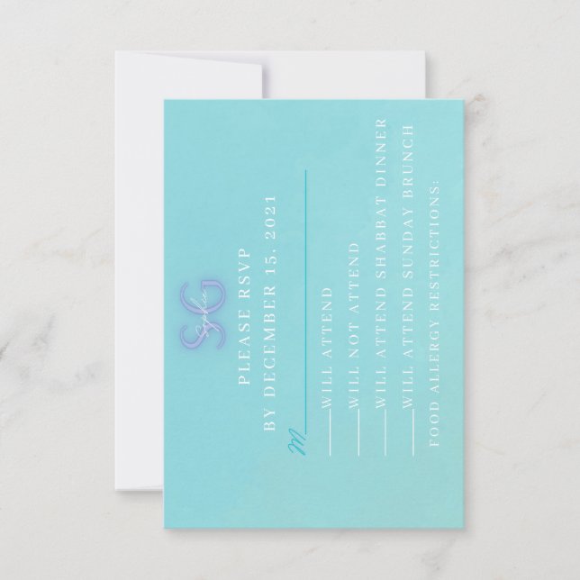 sophie out of towners RSVP (Anverso)