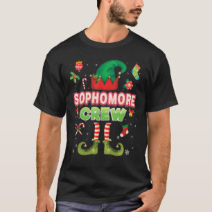 Sophomore Elf Crew Navidades Santa Helper Sweater