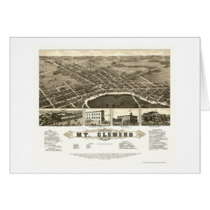 Soporte Clemens, mapa panorámico del MI - 1882