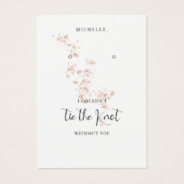 Soporte de Aretes de Acuarela Rosa Sonrojo para Da