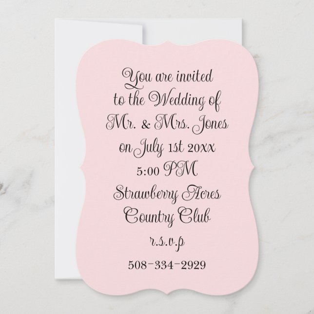 Soporte de invitación 5x7 (Anverso)