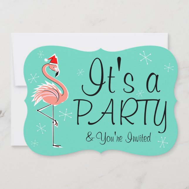 Soporte de invitación "Fiesta" para navidades Flam (Anverso)