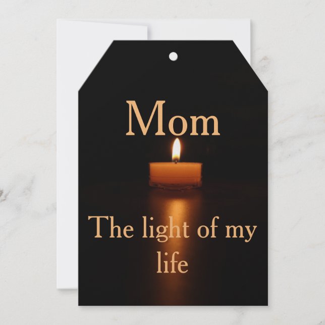 Soporte de invitación las 24 horas para su madre (Anverso)