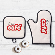 Soporte de Oven Mitt y Pot Set con Letter