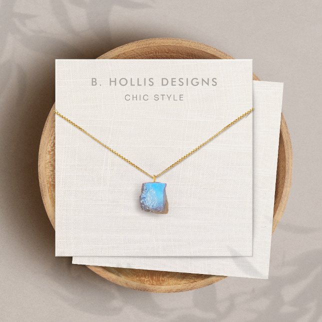 Soporte de pantalla de collares de lino blanco sim (Subido por el creador)