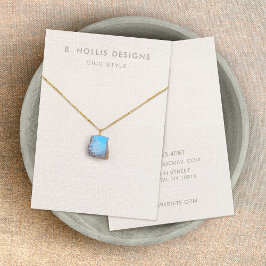 Soporte de pantalla de collares de lino blanco sim