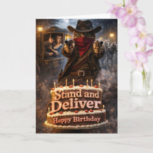 Soporte de tarjeta de cumpleaños y entrega banda d