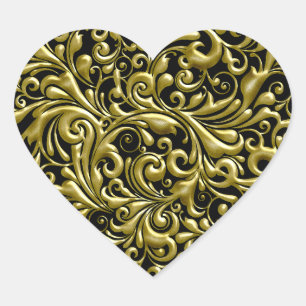 SOPORTE DEL CORAZÓN ORO Y SELLO FAVOR