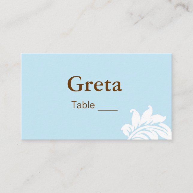 Soporte elegante de la tarjeta de la mesa de damas (Anverso)