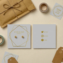 Soporte geométrico de auriculares con iconos socia