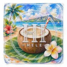 Soporte HIMELE Bandana de Coco Hawaiano