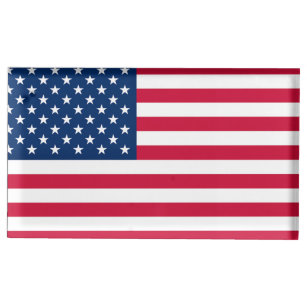 Soporte Para Tarjetas De Mesa American Flag Place Card Holder Estados Unidos
