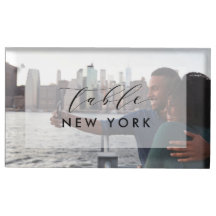 Foto y nombre de destino de viaje de boda