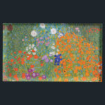 Soporte Para Tarjetas De Mesa Gustav Klimt Flor Jardín Naturaleza<br><div class="desc">Un bonito cuadro del jardín,  un cuadro clásico de Gustav Klimt,  llamado Cottage Garden,  o Bauergarten,  1907,  que se encuentra cerca de un jardín de flores,  un cuadro de flores de colores.</div>