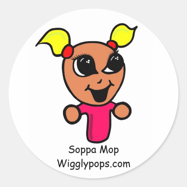 Soppa Mop, Pegatina Wigglypops.com (Anverso)