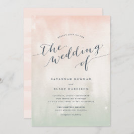 Sorbet | Invitación a la boda Pastel de color de a