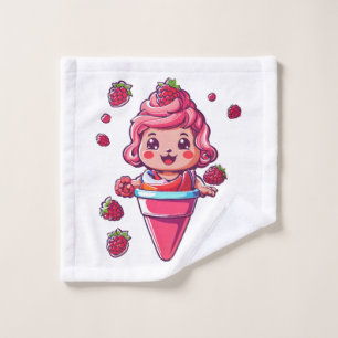 Sorbete de frambuesa Kawaii