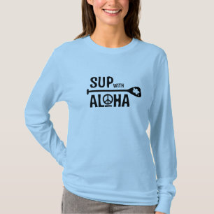 SORBO de Wahine con la camiseta larga de la manga