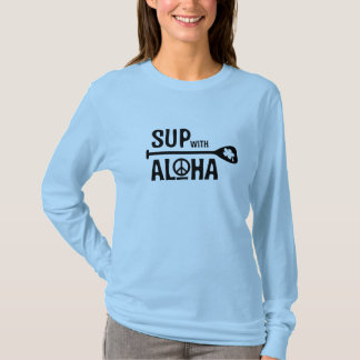 SORBO de Wahine con la camiseta larga de la manga