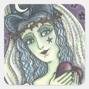 SORCERESS, GÓTICO CON PEGATINAS DEL CORAZÓN