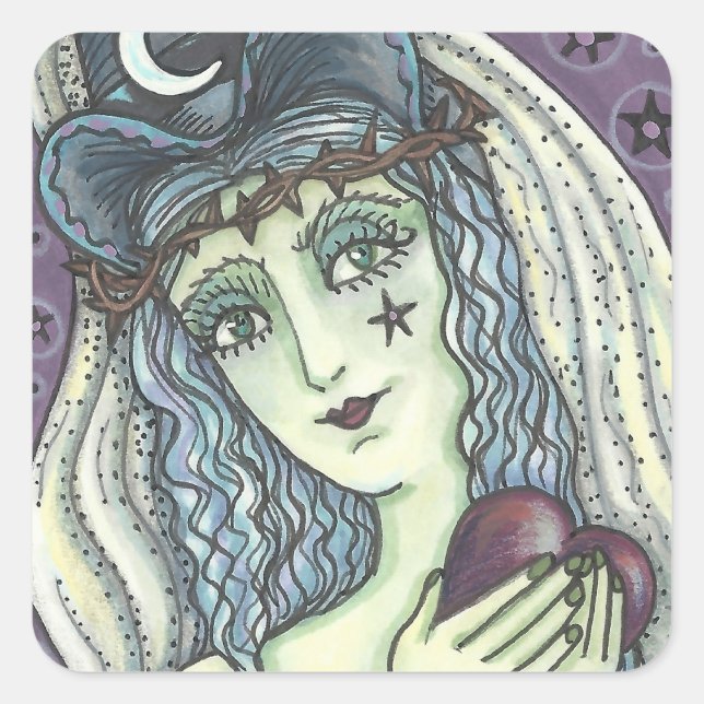SORCERESS, GÓTICO CON PEGATINAS DEL CORAZÓN (Anverso)