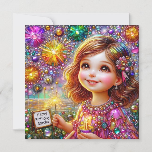 ~ SORCHA ~ Feliz cumpleaños ~Fire Works' Display ~ (Anverso)