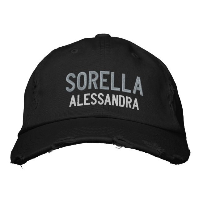 Sorella (SISTER) Gorra de Cabo Borrado personaliza (Anverso)