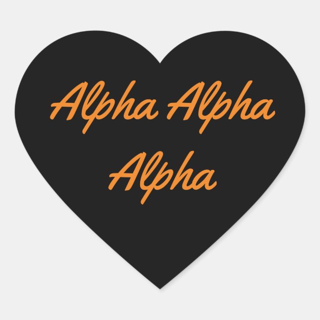 Sorority Name Halloween Heart Pegatina (Anverso)