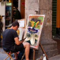 Sorprendente arte abstracto de una flor de pasión