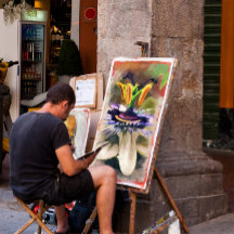 Sorprendente arte abstracto de una flor de pasión