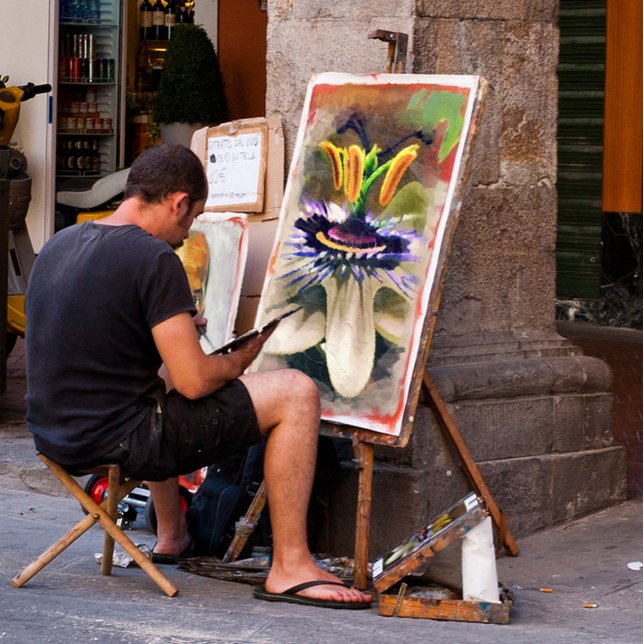 Sorprendente arte abstracto de una flor de pasión (Subido por el creador)