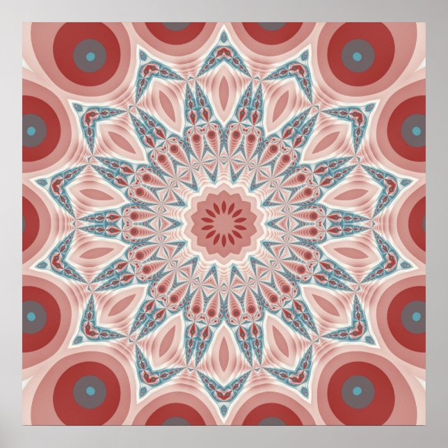 Sorprendente arte fractal moderno Kaleidoscope Man (Frente)