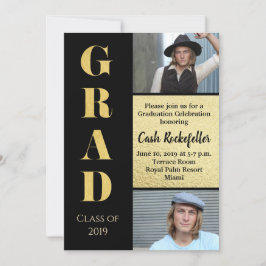 Sorprendente elegante invitación a la fiesta de gr