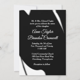 Sorprendente invitación a bodas nocturnas abstract