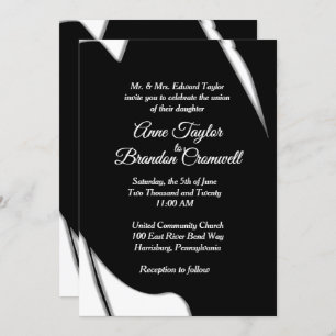 Sorprendente invitación a bodas nocturnas abstract