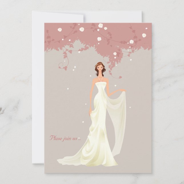 Sorprendente invitación a la ducha nupcial (Anverso)