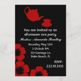 Sorprendente invitación para un partido de té negr