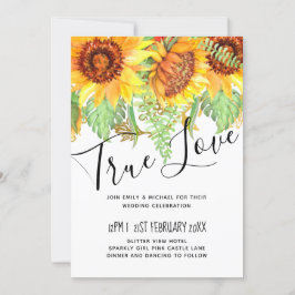 Sorprendente negro con presupuesto Boda de girasol