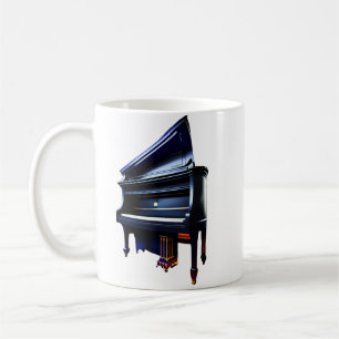 Sorprendente piano taza de café